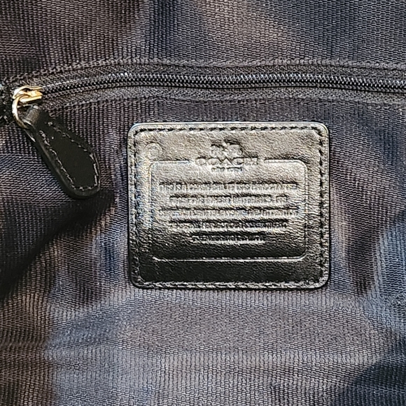 Coach Vintage Black Ranger Leather Crossbody Bag With Gold Chain 🔥🔥 - Picture 13 of 16